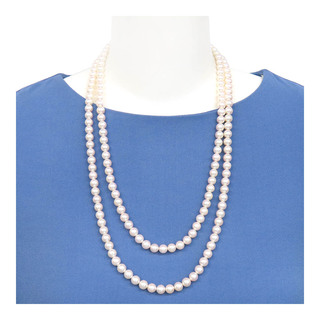 ミキモト(MIKIMOTO)のミキモト アコヤ パール ロング ネックレス K14 (K14WG) レディース MIKIMOTO 【中古】 【ジュエリー】(ネックレス)