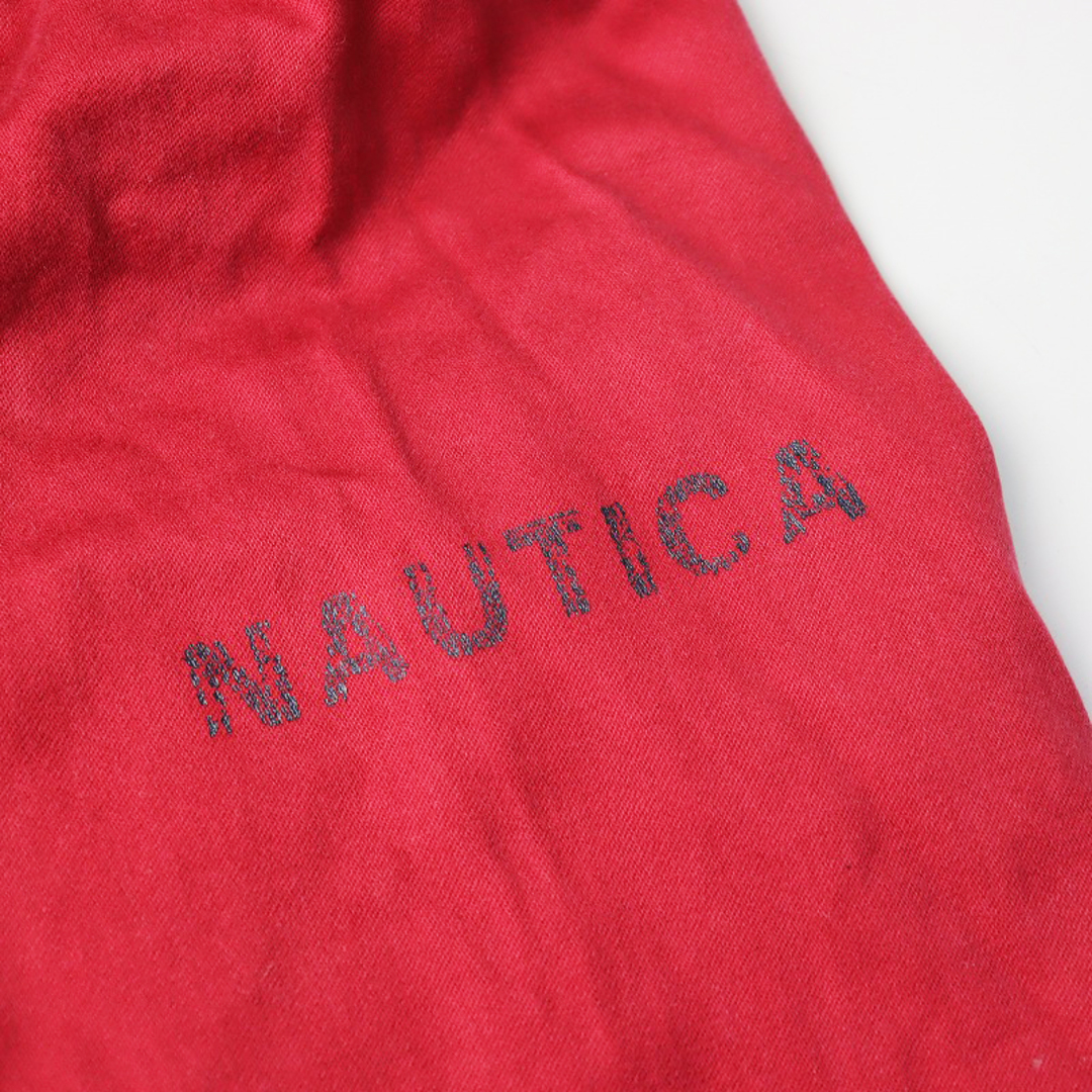 NAUTICA(ノーティカ)のビッグサイズ 90s ノーティカ NAUTICA コットンダック マウンテンパーカー L/レッド サンプリングモデル ストリート【2400013861915】 レディースのトップス(パーカー)の商品写真