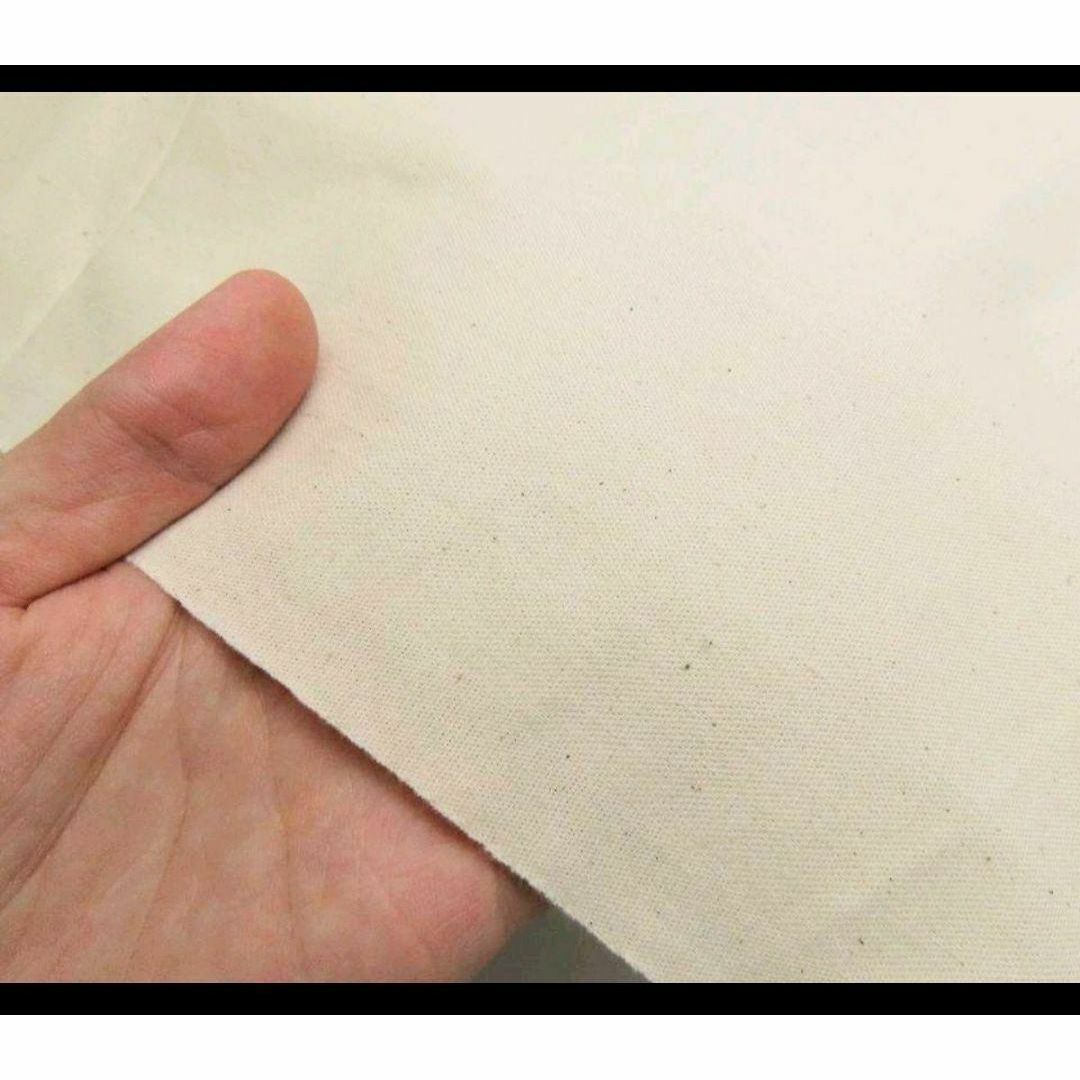 綿100％　OX65　オックス　生成り（きなり）　高品質　100cm巾×3m ハンドメイドの素材/材料(生地/糸)の商品写真