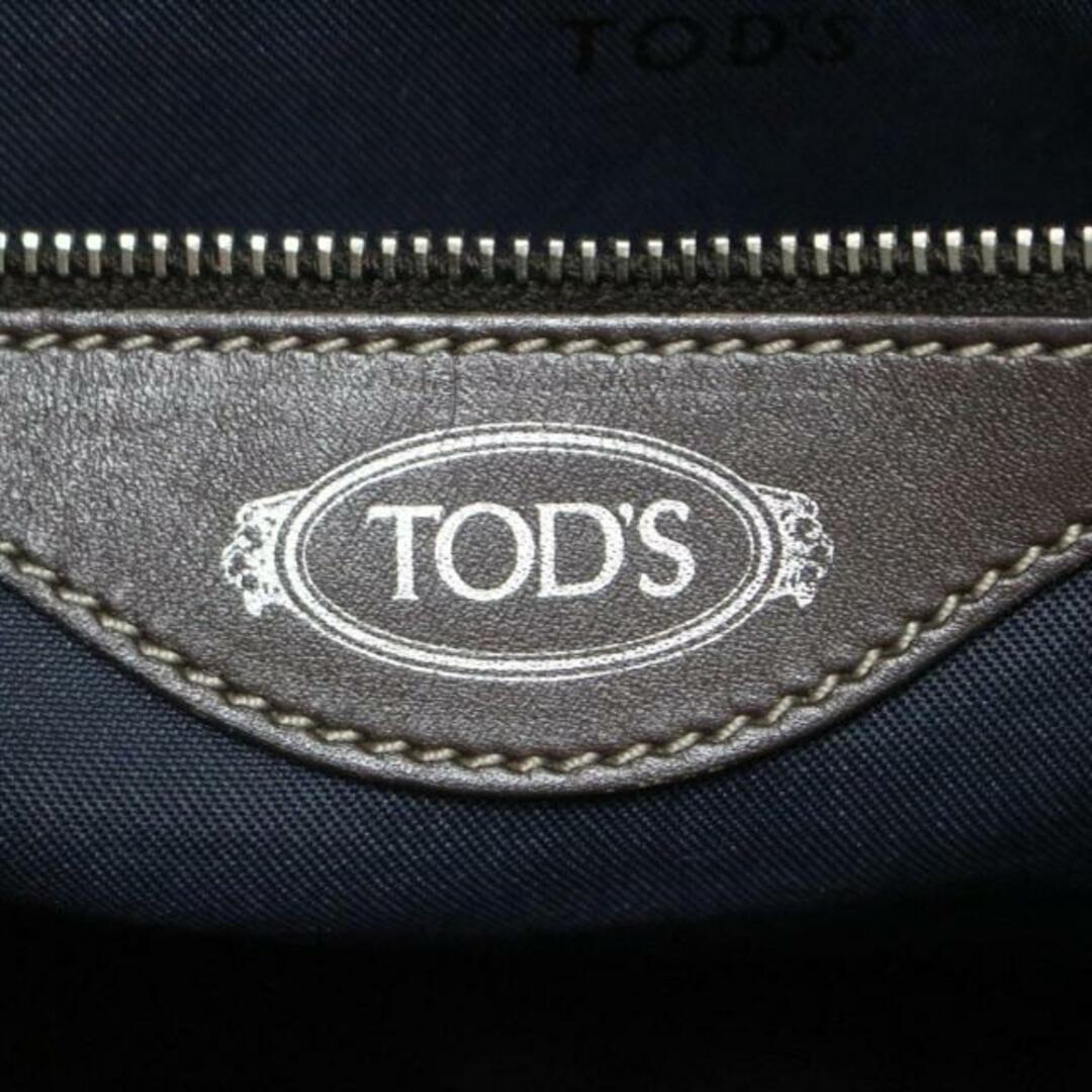 TOD'S(トッズ)のTOD'S(トッズ) トートバッグ - ネイビー×ダークブラウン コーティングキャンバス×レザー レディースのバッグ(トートバッグ)の商品写真