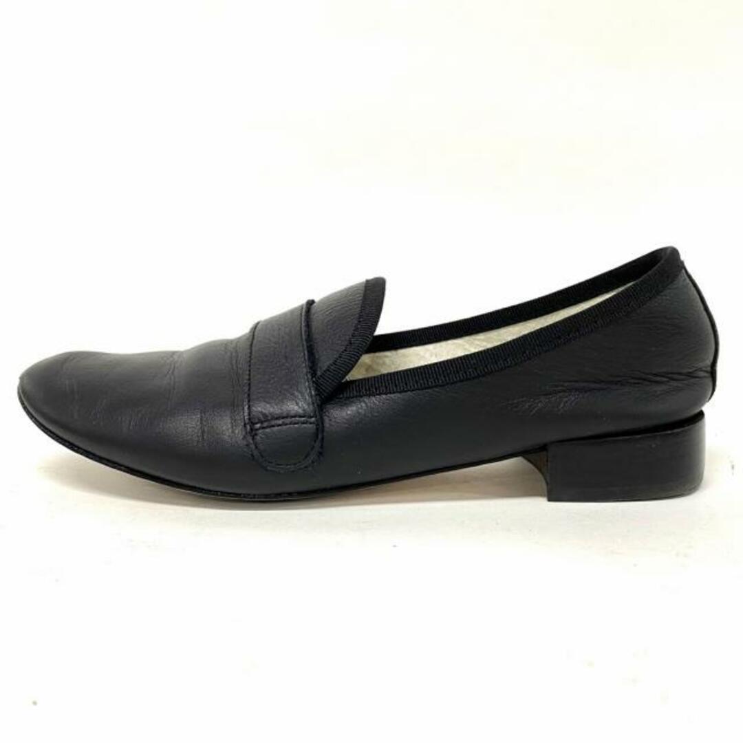 repetto(レペット)のrepetto(レペット) ローファー 37　1/2 レディース - 黒 レザー レディースの靴/シューズ(ローファー/革靴)の商品写真