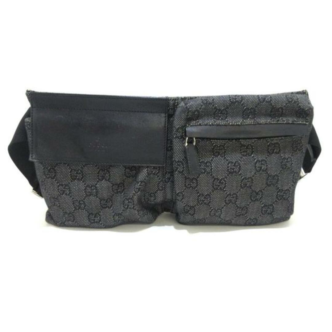 Gucci(グッチ)のGUCCI(グッチ) ウエストポーチ GG柄 28566 黒 ジャガード レディースのバッグ(ボディバッグ/ウエストポーチ)の商品写真