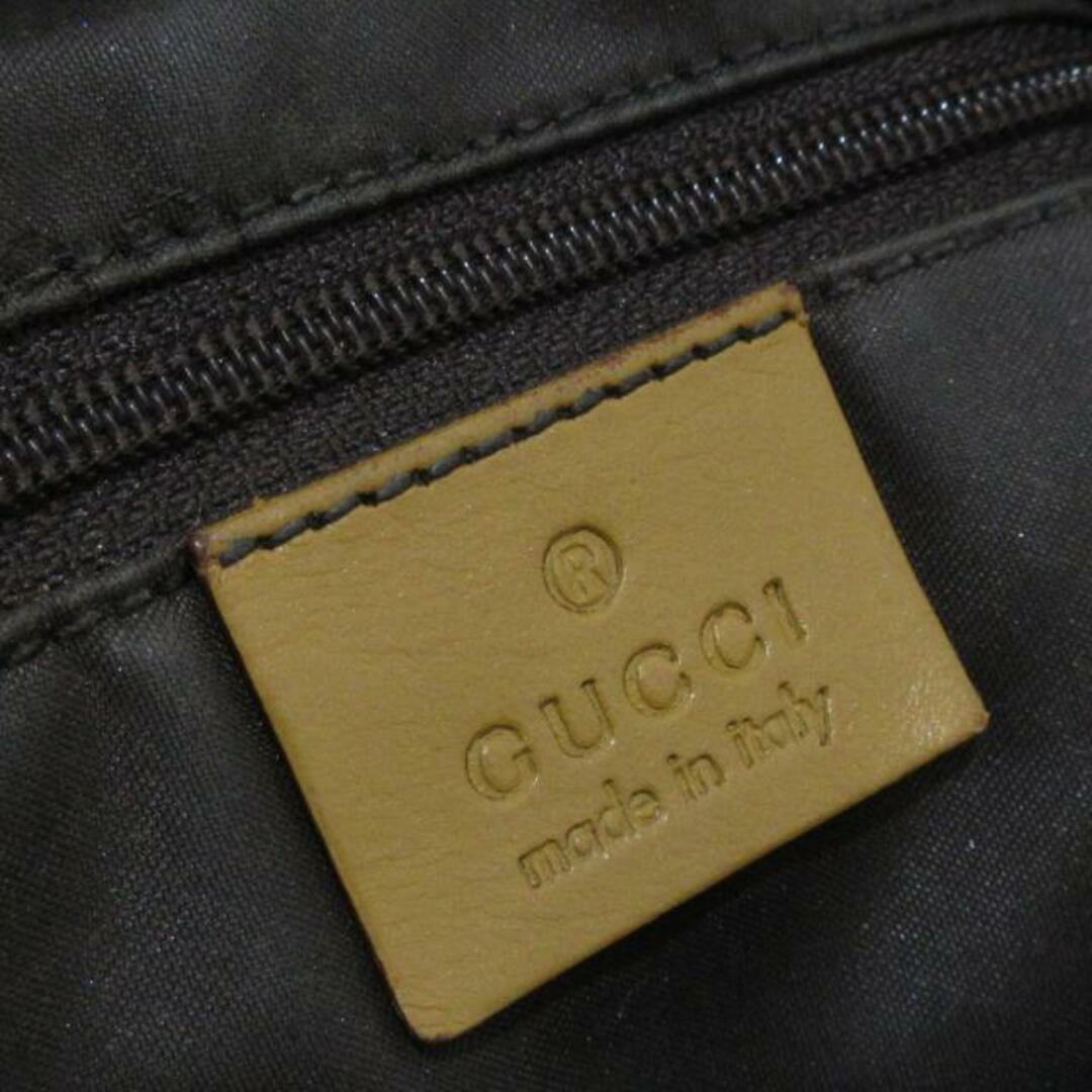 Gucci(グッチ)のGUCCI(グッチ) ショルダーバッグ GG柄 0013814 ベージュ×ダークブラウン ジャガード×レザー レディースのバッグ(ショルダーバッグ)の商品写真