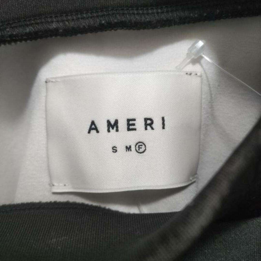 AMERI(アメリ) 長袖カットソー サイズF レディース - ダークブラウン×黒×マルチ ハイネック/花柄 レディースのトップス(カットソー(長袖/七分))の商品写真