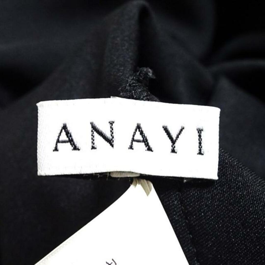 ANAYI(アナイ)のANAYI(アナイ) ワンピース サイズ36 S レディース美品  - 黒×白 クルーネック/七分袖/ロング/シースルー/フラワー(花)/刺繍/レース レディースのワンピース(その他)の商品写真