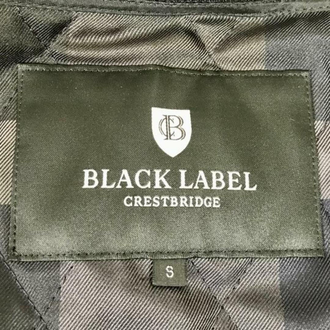 BLACK LABEL CRESTBRIDGE(ブラックレーベルクレストブリッジ)のBLACK LABEL CRESTBRIDGE(ブラックレーベルクレストブリッジ) コート サイズS メンズ - 黒 長袖/チェック柄/秋/冬 綿 メンズのジャケット/アウター(その他)の商品写真