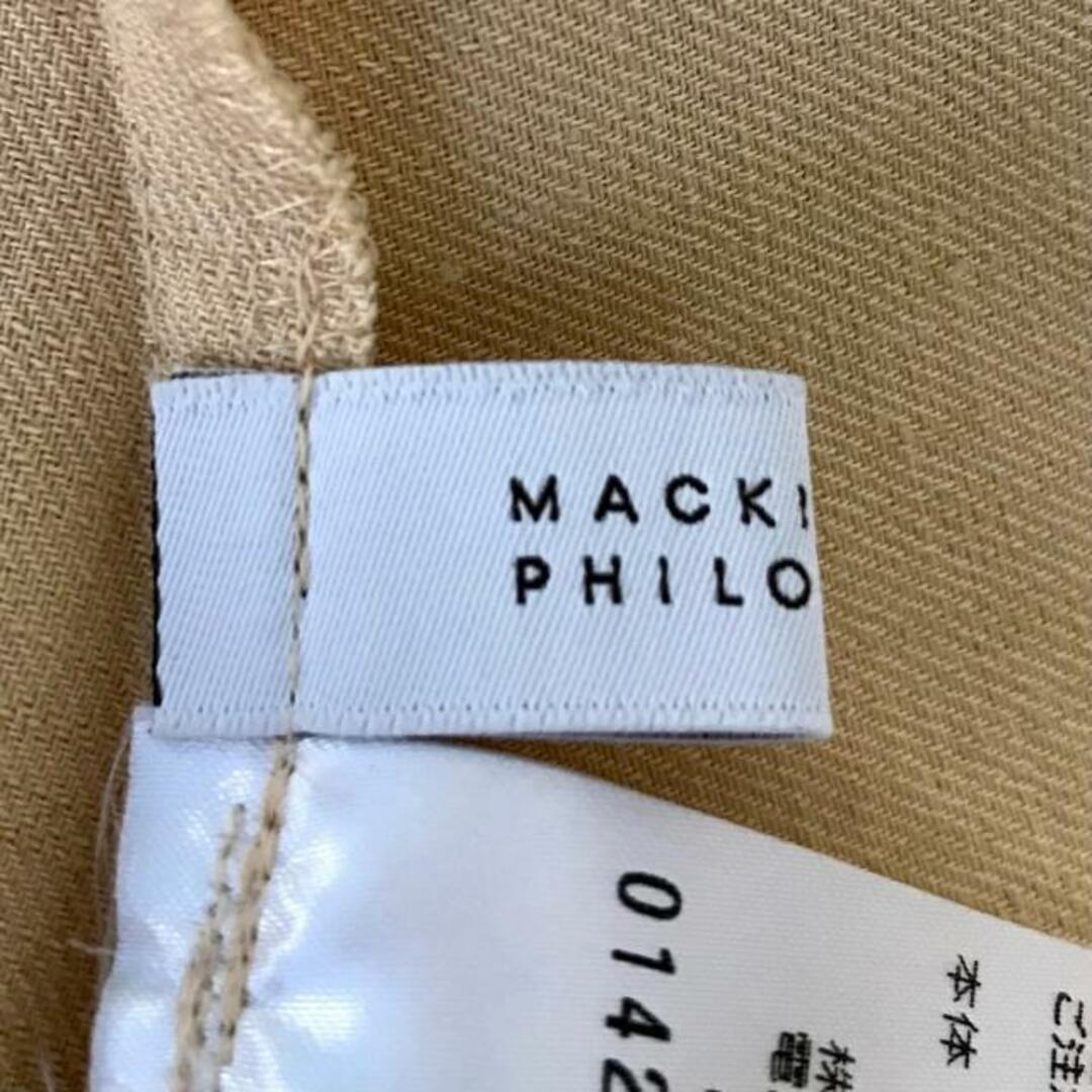 MACKINTOSH PHILOSOPHY(マッキントッシュフィロソフィー)のMACKINTOSH PHILOSOPHY(マッキントッシュフィロソフィー) ワンピース サイズ38 L レディース美品  - ダークイエロー 半袖/ロング 麻、ポリエステル レディースのワンピース(その他)の商品写真