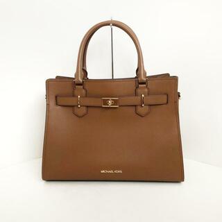 マイケルコース(Michael Kors)のMICHAEL KORS(マイケルコース) ハンドバッグ ハミルトン サッチェル ミディアム ブラウン レザー(ハンドバッグ)