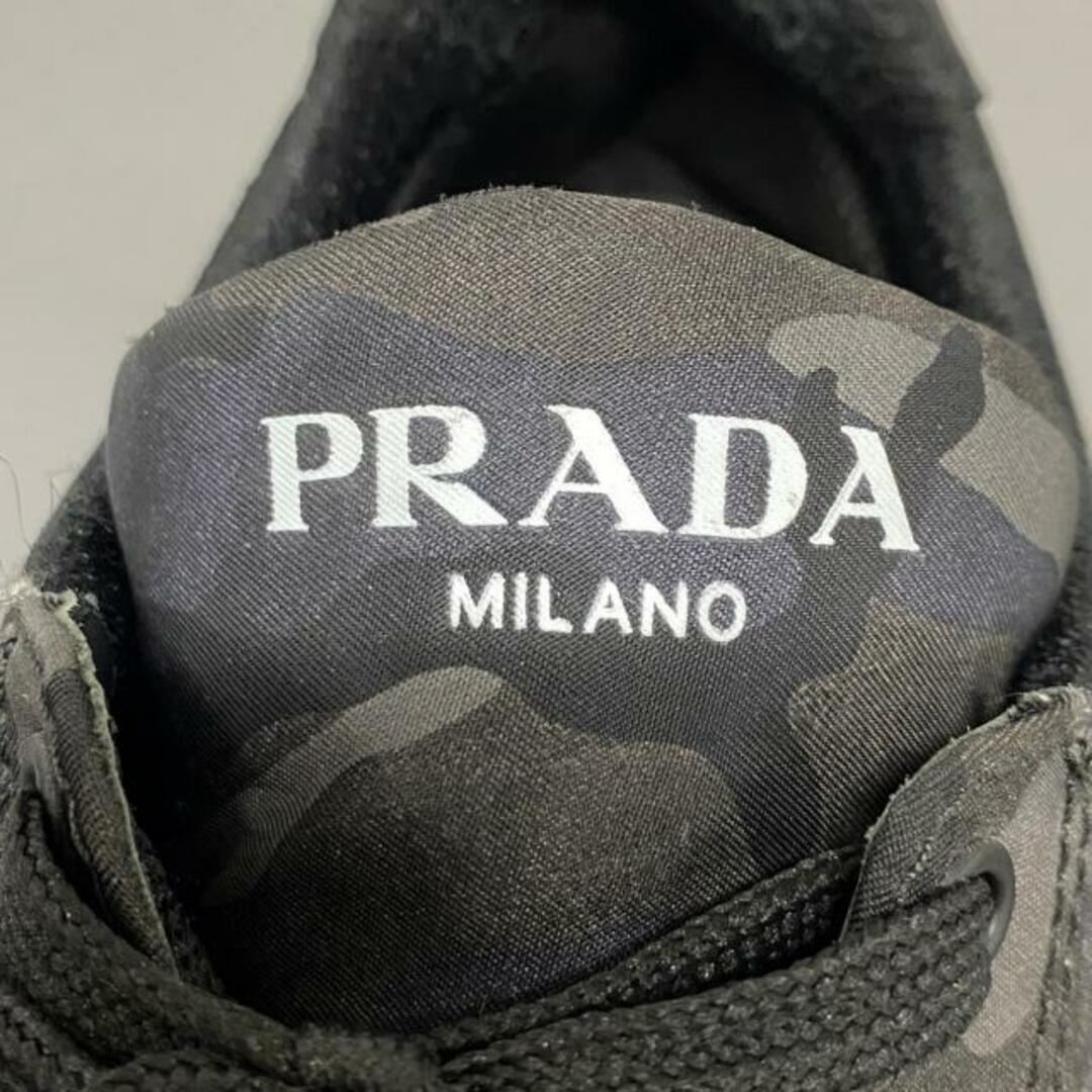 PRADA(プラダ)のPRADA(プラダ) スニーカー 7 メンズ 4E3476 黒×グレー 迷彩柄 ナイロン メンズの靴/シューズ(スニーカー)の商品写真