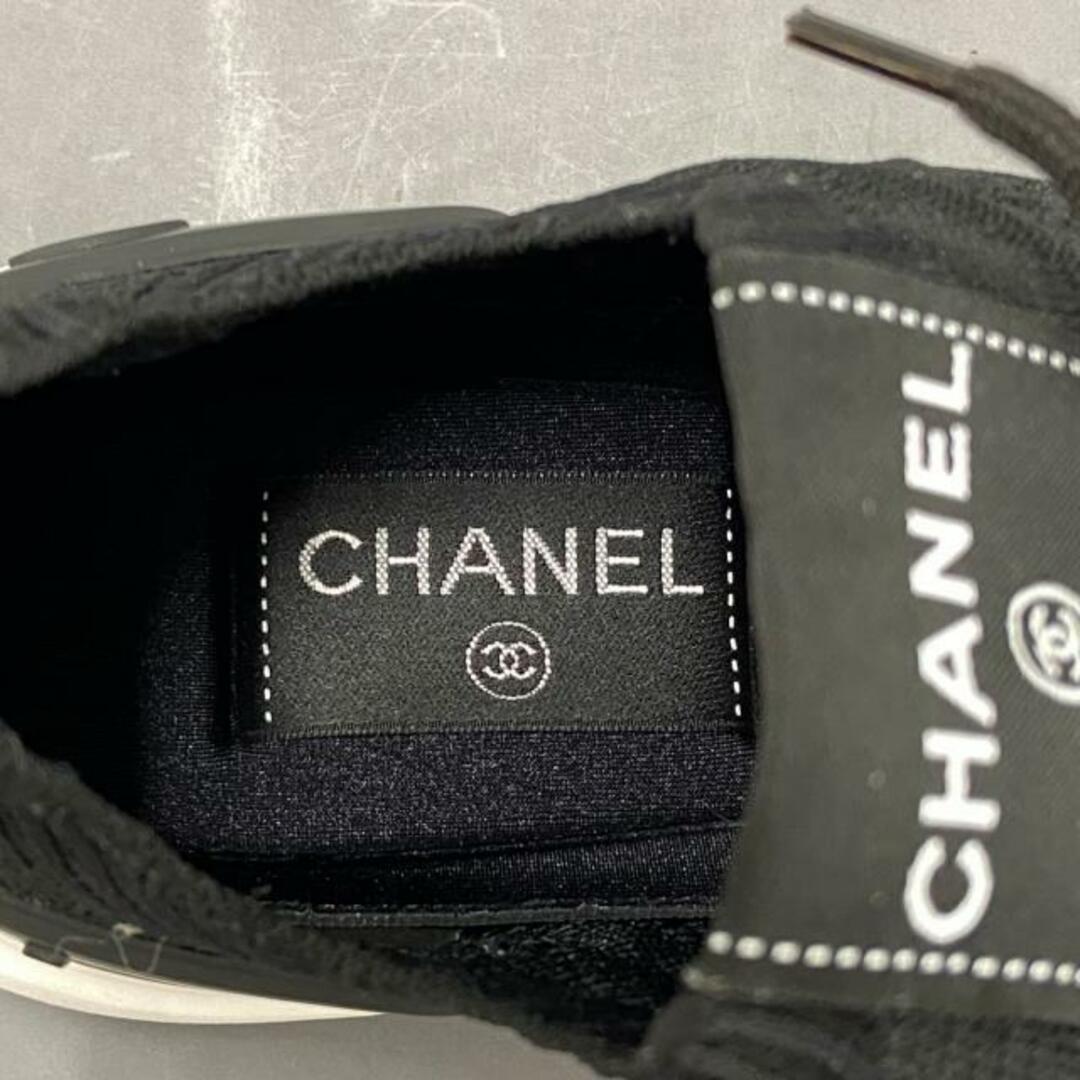 CHANEL(シャネル)のCHANEL(シャネル) スニーカー 37 レディース G35549 黒 ミックスファイバー  レディースの靴/シューズ(スニーカー)の商品写真