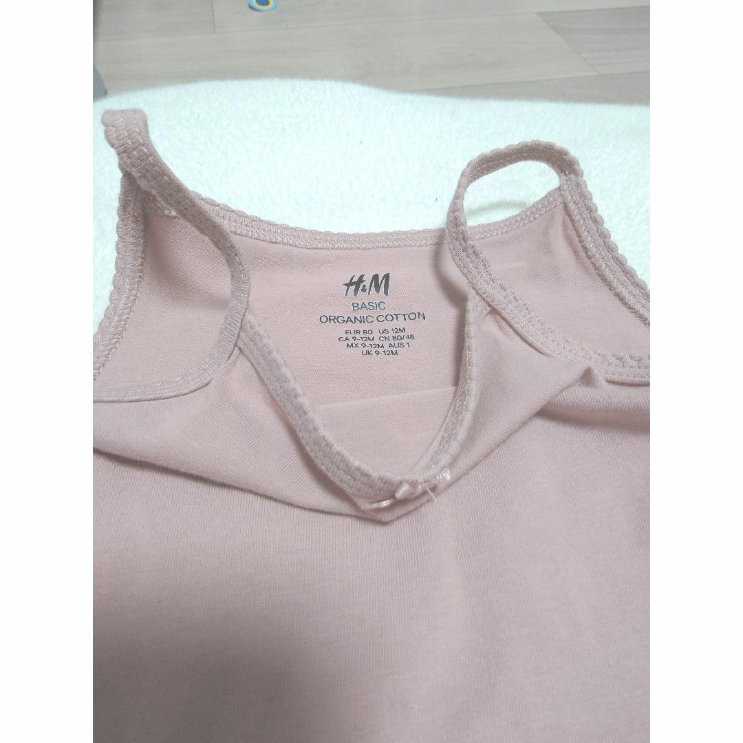 H&M(エイチアンドエム)のロンパース ワンピース ズボン 80 女の子 まとめ売り キッズ/ベビー/マタニティのベビー服(~85cm)(ワンピース)の商品写真