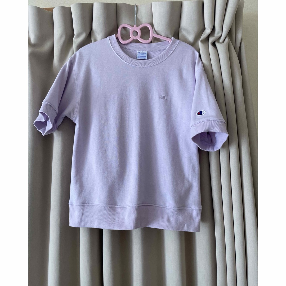 Champion(チャンピオン)のチャンピオン半袖　L 美品 レディースのトップス(Tシャツ(半袖/袖なし))の商品写真