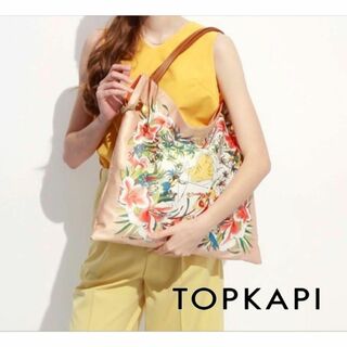 TOPKAPI - 未使用★TOPKAPI マイルドサテンスカーフパネル柄 トートバッグ