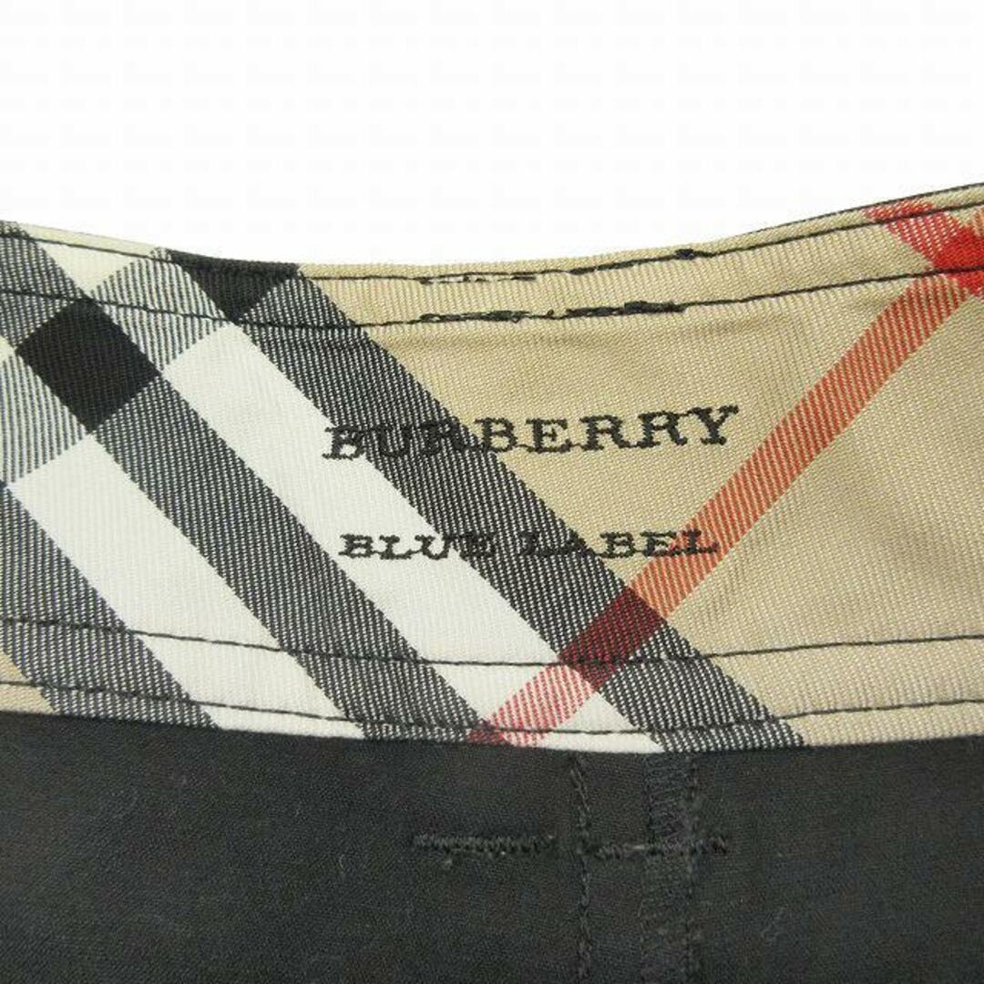 BURBERRY BLUE LABEL(バーバリーブルーレーベル)の美品 バーバリーブルーレーベル ロゴ刺繍 ショート パンツ ボトムス ミニ 36 レディースのパンツ(ショートパンツ)の商品写真