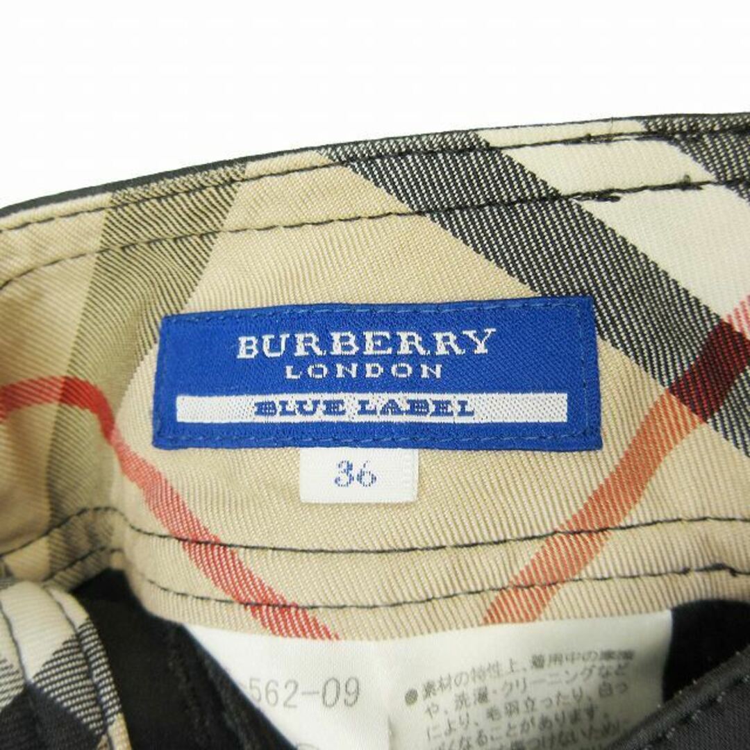 BURBERRY BLUE LABEL(バーバリーブルーレーベル)の美品 バーバリーブルーレーベル ロゴ刺繍 ショート パンツ ボトムス ミニ 36 レディースのパンツ(ショートパンツ)の商品写真