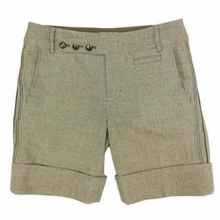 バーバリーブルーレーベル(BURBERRY BLUE LABEL)の美品 バーバリーブルーレーベル ウール ヘリンボーン ショート パンツ 38(ショートパンツ)