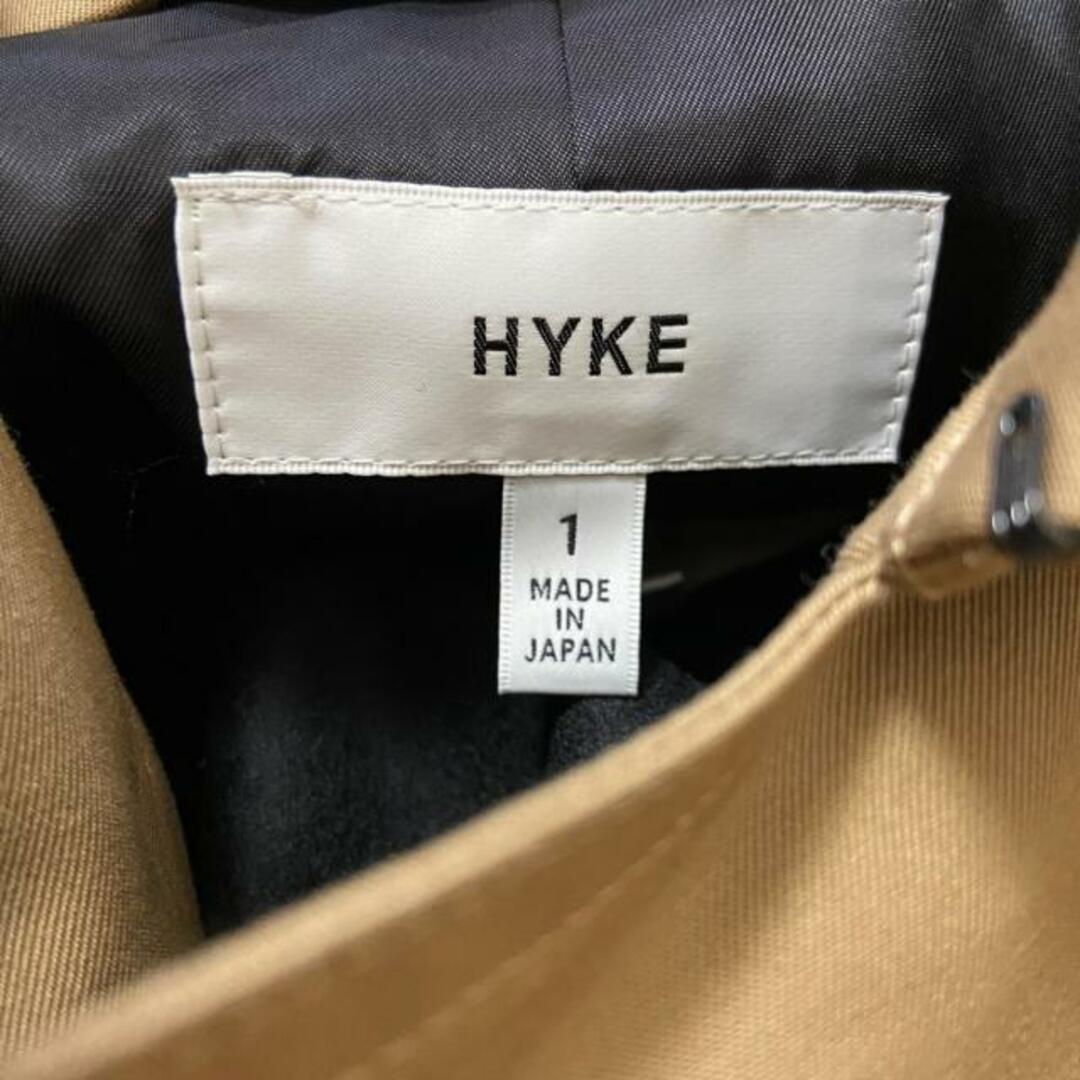 HYKE(ハイク)のHYKE(ハイク) トレンチコート サイズ1 S レディース - ベージュ 長袖/秋/冬 レディースのジャケット/アウター(トレンチコート)の商品写真