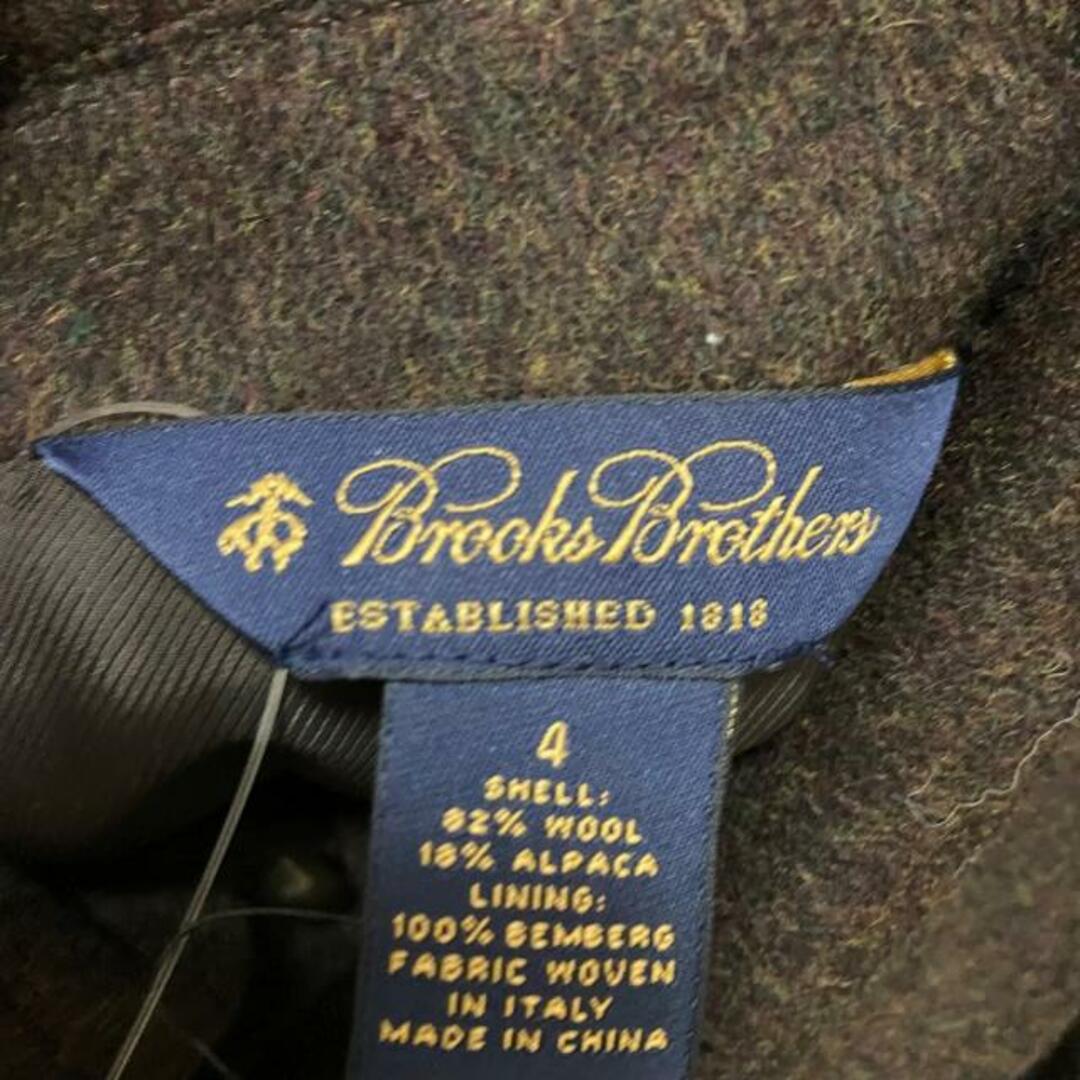 Brooks Brothers(ブルックスブラザース)のBrooksBrothers(ブルックスブラザーズ) コート サイズ4 S レディース - ダークブラウン 長袖/冬 レディースのジャケット/アウター(その他)の商品写真