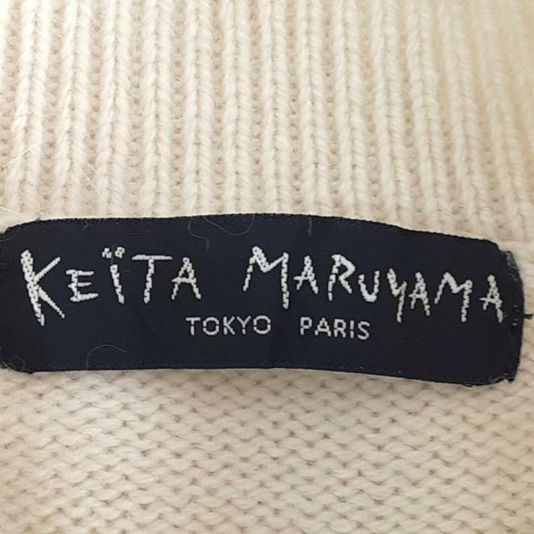 KEITA MARUYAMA TOKYO PARIS(ケイタマルヤマ)のKEITA MARUYAMA(ケイタマルヤマ) ノースリーブセーター サイズ1 S レディース美品  - 白×ライトグリーン×マルチ ハイネック/ビーズ/スパンコール/ドラゴン レディースのトップス(ニット/セーター)の商品写真