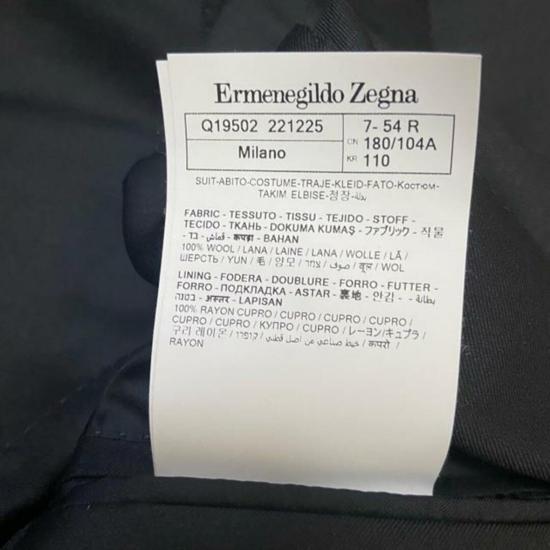 Ermenegildo Zegna(エルメネジルドゼニア)のErmenegildo Zegna(エルメネジルド ゼニア) シングルスーツ メンズ - 黒 メンズのスーツ(セットアップ)の商品写真