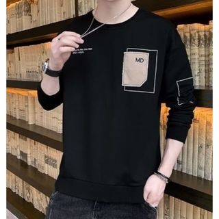 【残り僅か】トレーナー　トップス　スウェット　ＸＬ 韓国　高見え(Tシャツ/カットソー(七分/長袖))