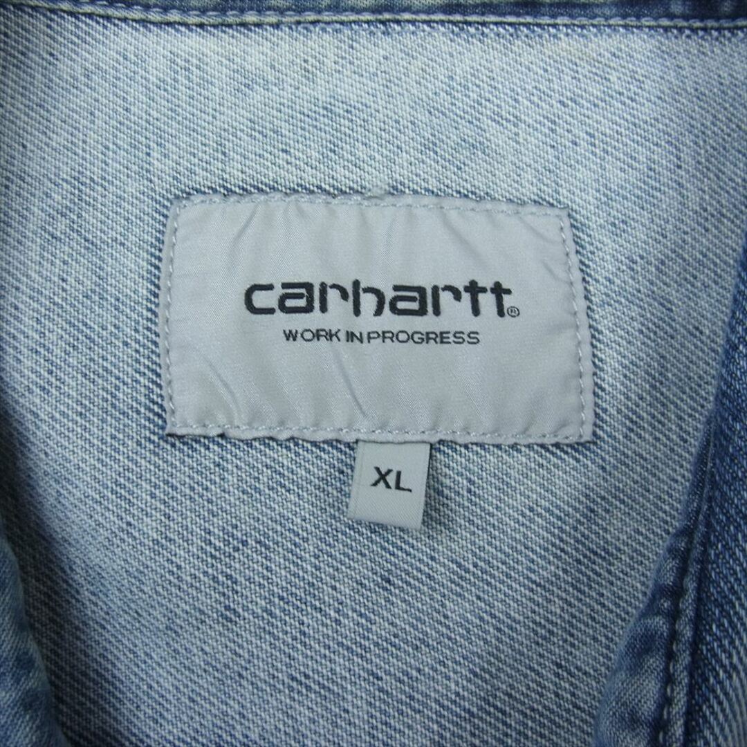 carhartt(カーハート)のCarhartt カーハート I029212 SALINAC SHIRT JACKET ロゴパッチ デニム シャツ インディゴブルー系 XL【中古】 メンズのジャケット/アウター(その他)の商品写真