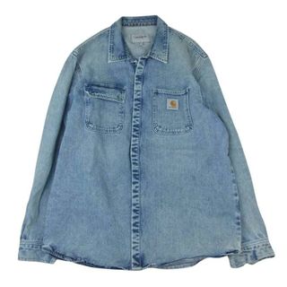 カーハート(carhartt)のCarhartt カーハート I029212 SALINAC SHIRT JACKET ロゴパッチ デニム シャツ インディゴブルー系 XL【中古】(その他)