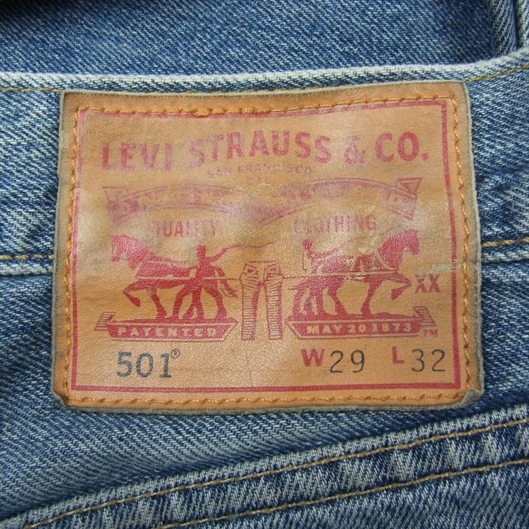 Levi's(リーバイス)のLevi's リーバイス 00501-1370 クラッシュ加工 501 デニム パンツ ジーンズ インディゴブルー系 W29【中古】 メンズのパンツ(その他)の商品写真