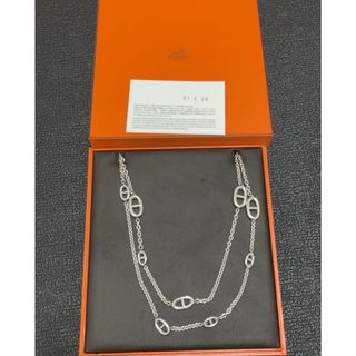 エルメス(Hermes)のエルメス ロングネックレス ファランドール　120 シルバー製 SV925(ネックレス)