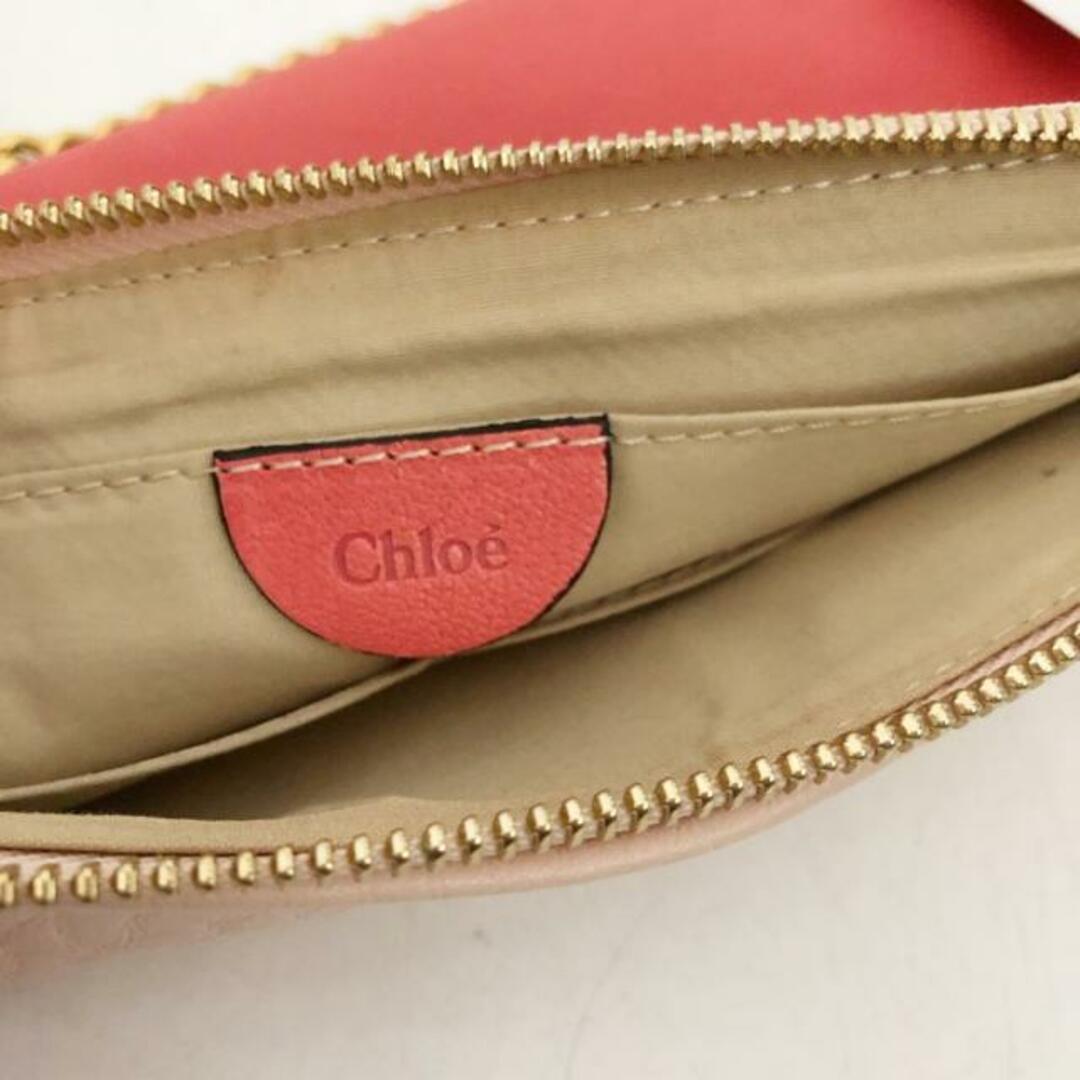 Chloe(クロエ)のChloe(クロエ) ショルダーバッグ - ライトピンク×ピンク×ダークグレー チェーンショルダー/マチなし レザー レディースのバッグ(ショルダーバッグ)の商品写真