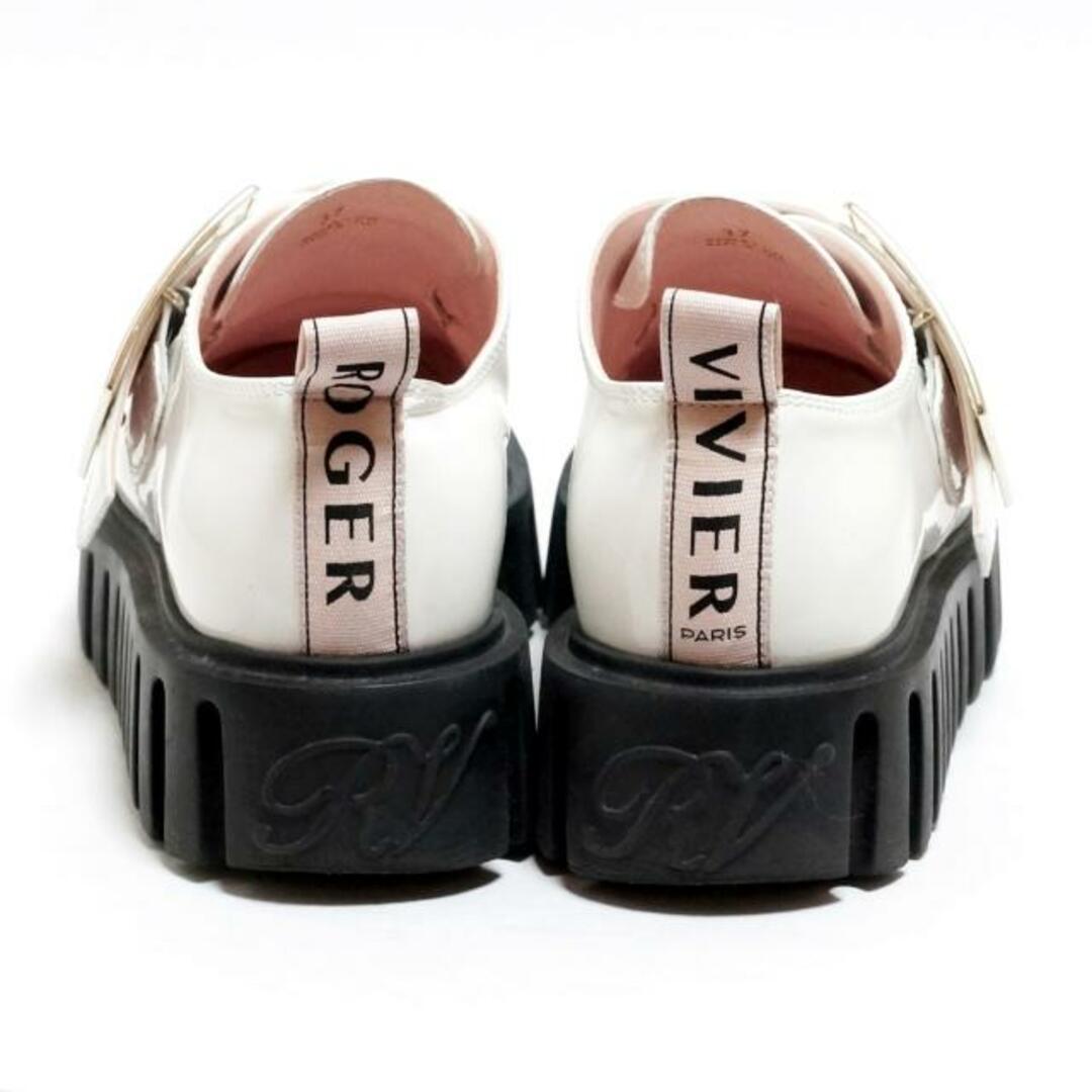 ROGER VIVIER(ロジェヴィヴィエ)のRogerVivier(ロジェヴィヴィエ) シューズ 37 レディース チャンキーソール モンクストラップシューズ 白 エナメル（レザー） レディースの靴/シューズ(その他)の商品写真