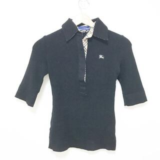 Burberry Blue Label(バーバリーブルーレーベル) 半袖セーター サイズ38 M レディース - 黒