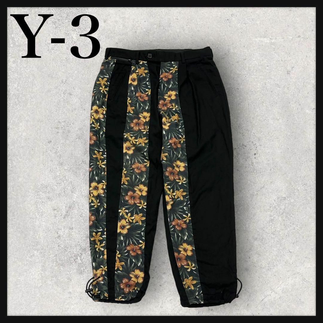 Y-3(ワイスリー)の9647【希少デザイン】Y-3☆総柄デザインストライプパンツ　入手困難 メンズのパンツ(スラックス)の商品写真