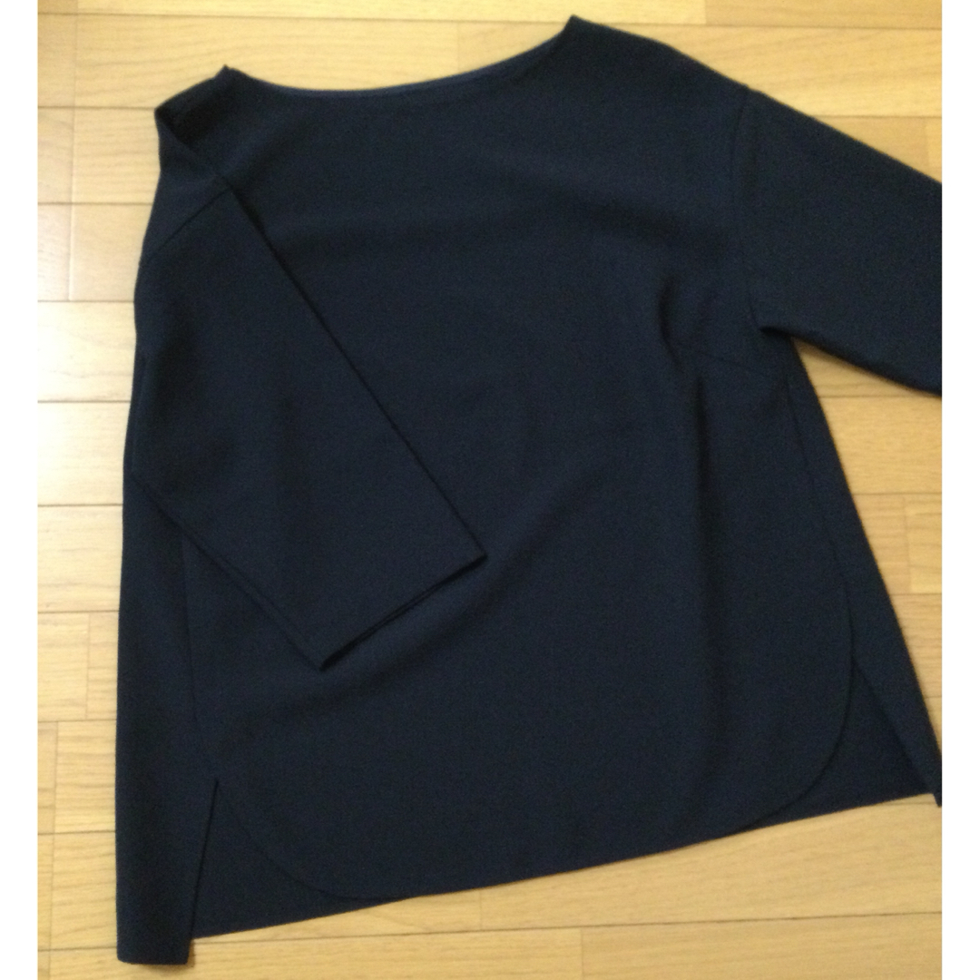 PLST(プラステ)の2wayストレッチブラウス【NAVY】 レディースのトップス(シャツ/ブラウス(長袖/七分))の商品写真