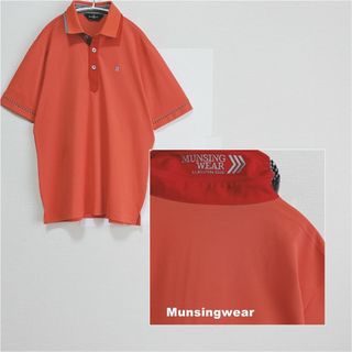 マンシングウェア(Munsingwear)の【Munsingwear】マンシングウエア メタリックロゴ ポロシャツ(ポロシャツ)