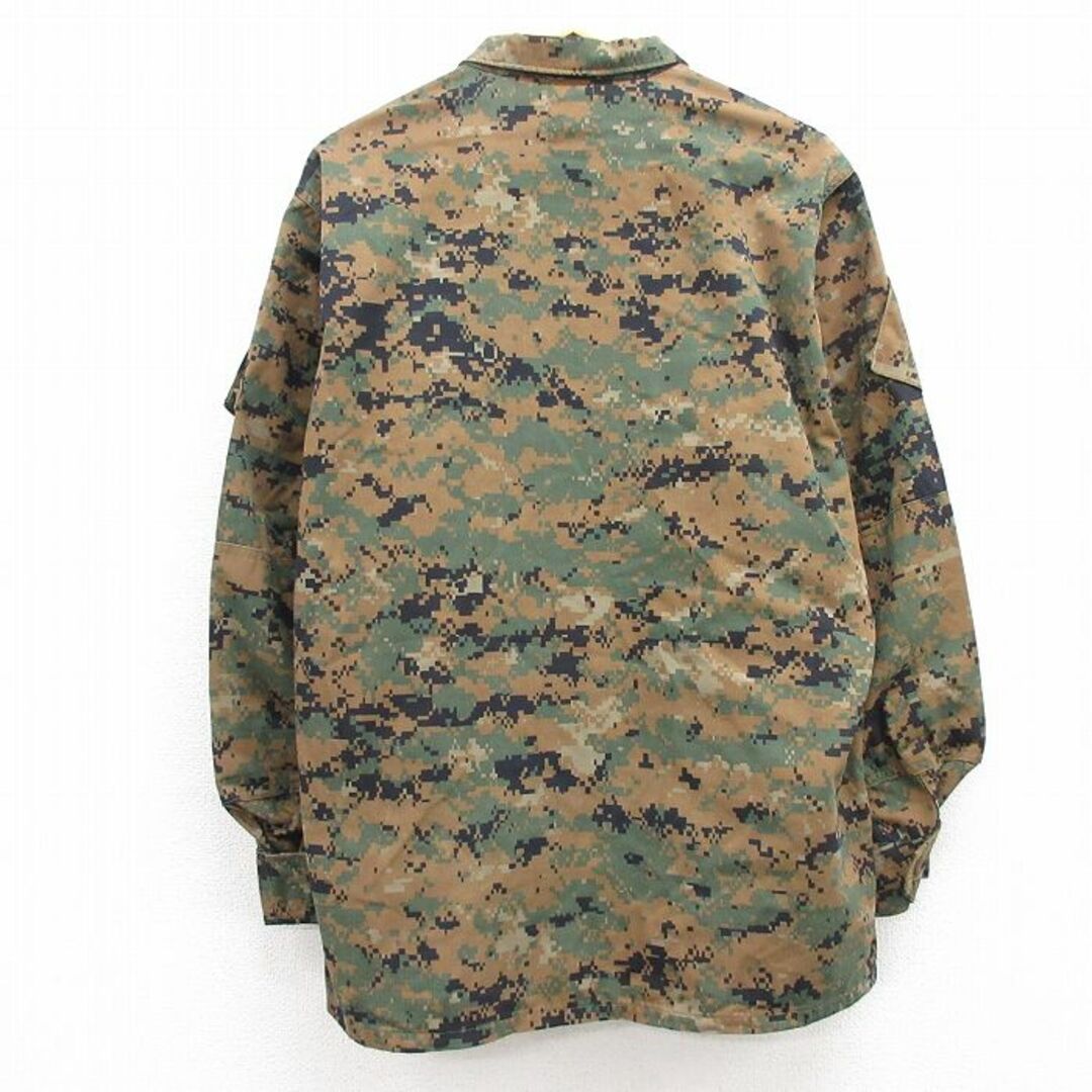 XL★古着 長袖 ミリタリー ジャケット メンズ 00年代 00s USMC デジタルカモ マーパットカモ USA製 茶 ブラウン 迷彩 24may13 中古 アウター フライト メンズのジャケット/アウター(ダッフルコート)の商品写真