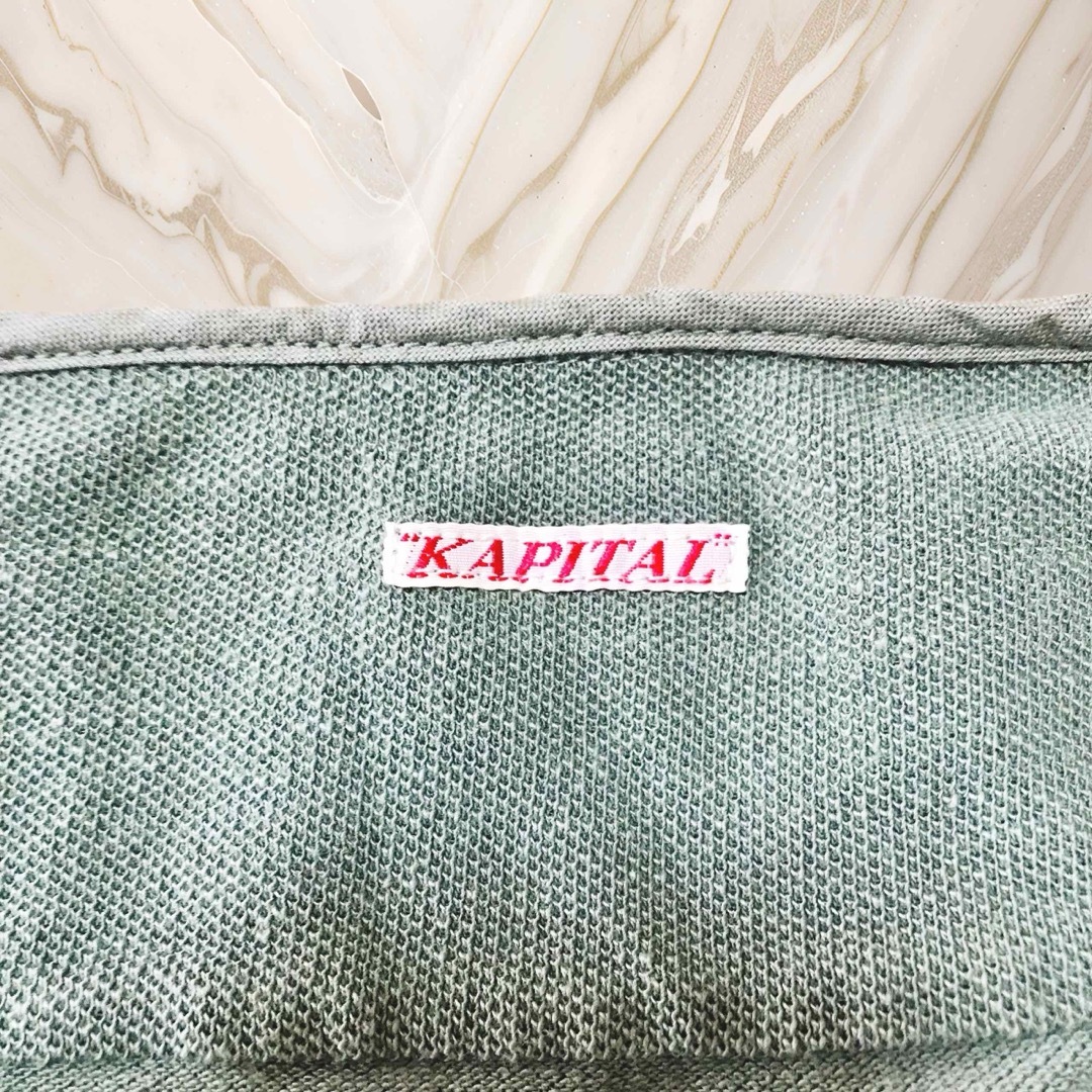 KAPITAL(キャピタル)のKAPITAL キャピタル Tシャツ グリーン 3（L） メンズのトップス(Tシャツ/カットソー(半袖/袖なし))の商品写真