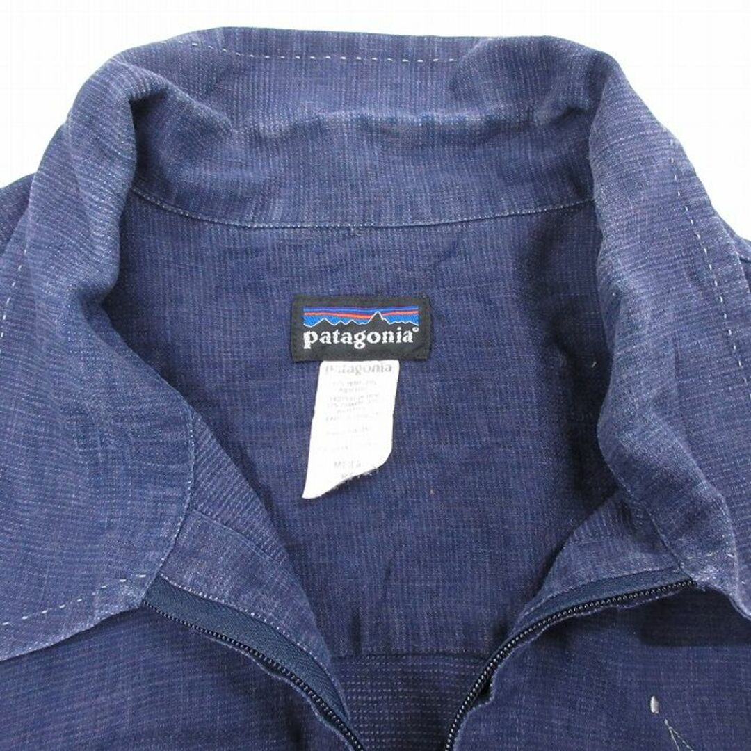 patagonia(パタゴニア)のXL★古着 パタゴニア patagonia 長袖 ジャケット メンズ 00年代 00s rhythm 刺繍 大きいサイズ 紺 ネイビー 【spe】 24may13 中古 アウター ジャンパー ブルゾン メンズのジャケット/アウター(ダッフルコート)の商品写真