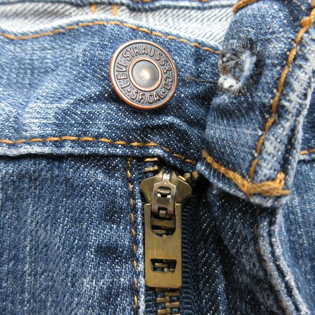 Levi's(リーバイス)のW34★古着 リーバイス Levis 559 ジーンズ メンズ ヒゲ コットン 紺 ネイビー デニム 24may13 中古 ボトムス ジーパン Gパン ロング パンツ メンズのパンツ(ワークパンツ/カーゴパンツ)の商品写真