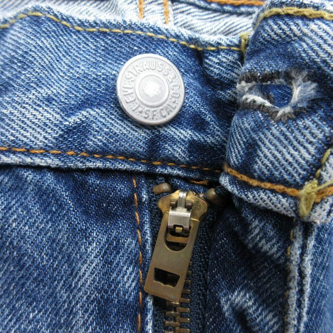 Levi's(リーバイス)のW36★古着 リーバイス Levis 559 ジーンズ メンズ ヒゲ コットン 紺 ネイビー デニム 24may13 中古 ボトムス ジーパン Gパン ロング パンツ メンズのパンツ(ワークパンツ/カーゴパンツ)の商品写真