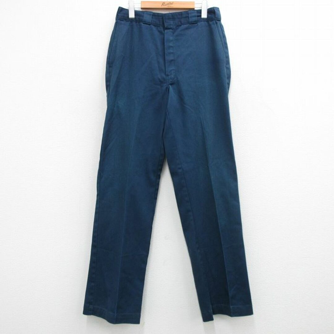 Dickies(ディッキーズ)のW32★古着 ディッキーズ Dickies ワーク パンツ メンズ 90年代 90s 874 USA製 タロン 紺 ネイビー 24may13 中古 ボトムス ロング メンズのパンツ(ワークパンツ/カーゴパンツ)の商品写真