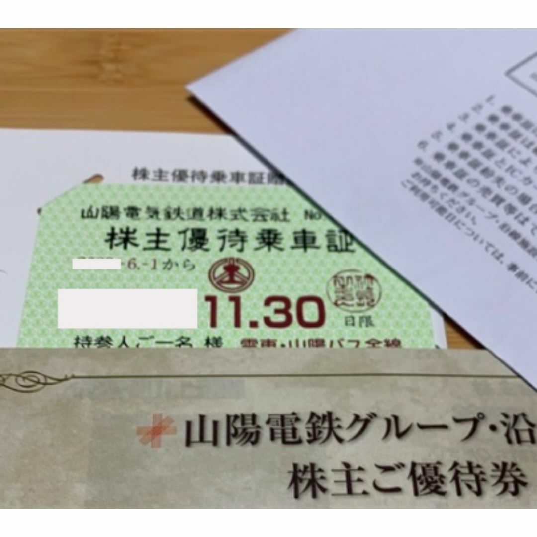 山陽電気鉄道株式会社　株主優待乗車証 チケットの優待券/割引券(その他)の商品写真