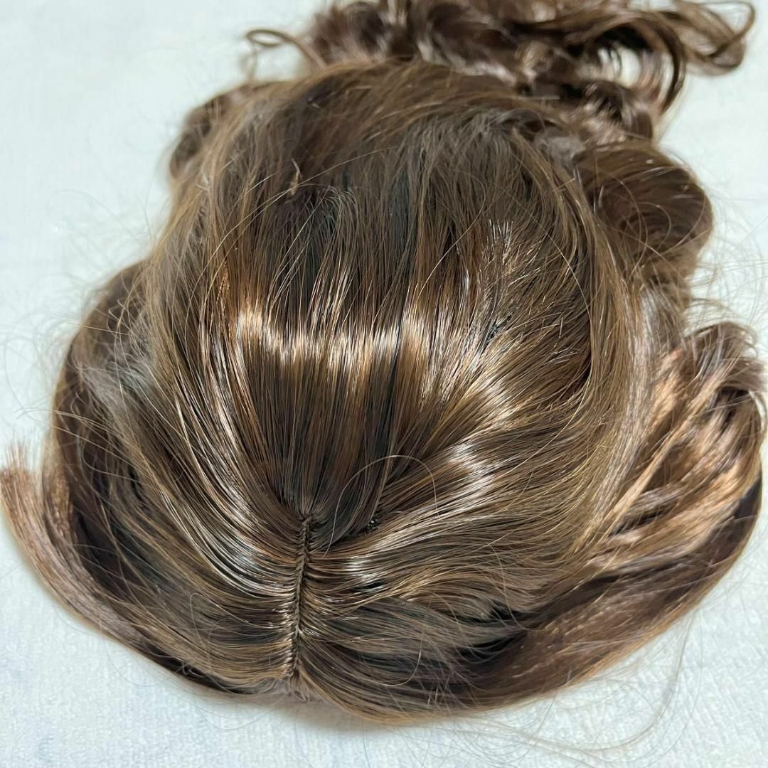ウィッグ ふんわりカール 巻き髪 ロング ハニーブラウン 茶色 フルウィッグ レディースのウィッグ/エクステ(ロングカール)の商品写真