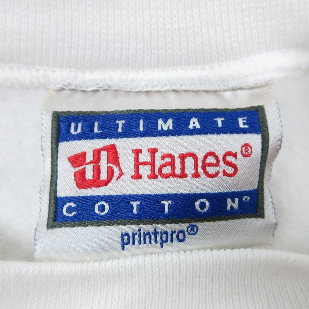 Hanes(ヘインズ)のXL★古着 ヘインズ Hanes 長袖 スウェット メンズ 00年代 00s カイザーパーマネンテ 大きいサイズ クルーネック 白 ホワイト 24may13 中古 スエット トレーナー トップス メンズのトップス(パーカー)の商品写真