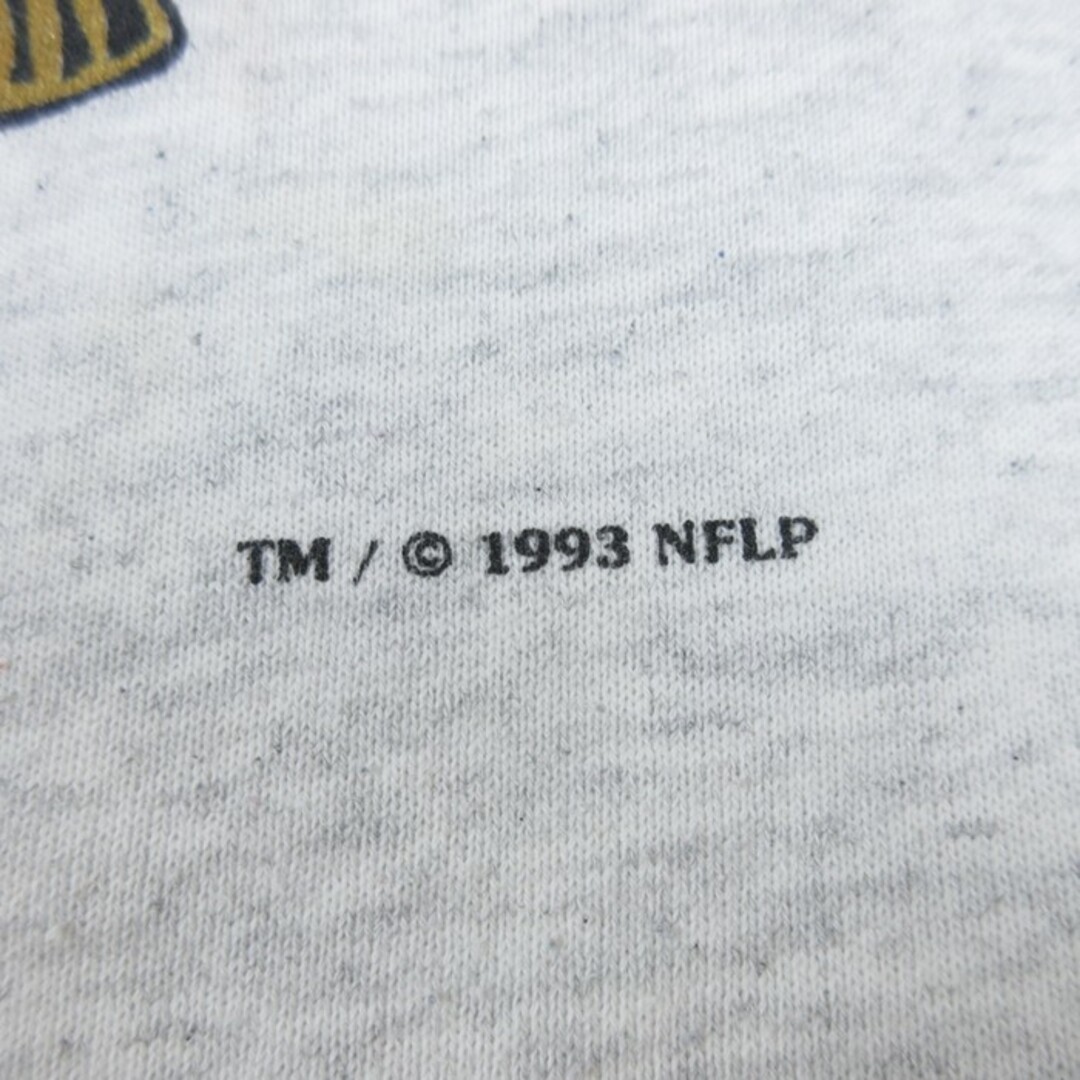 XL★古着 長袖 スウェット メンズ 90年代 90s NFL クリーブランドブラウンズ クルーネック USA製 薄グレー 霜降り アメフト スーパーボウル 24may13 中古 スエット トレーナー トップス メンズのトップス(パーカー)の商品写真