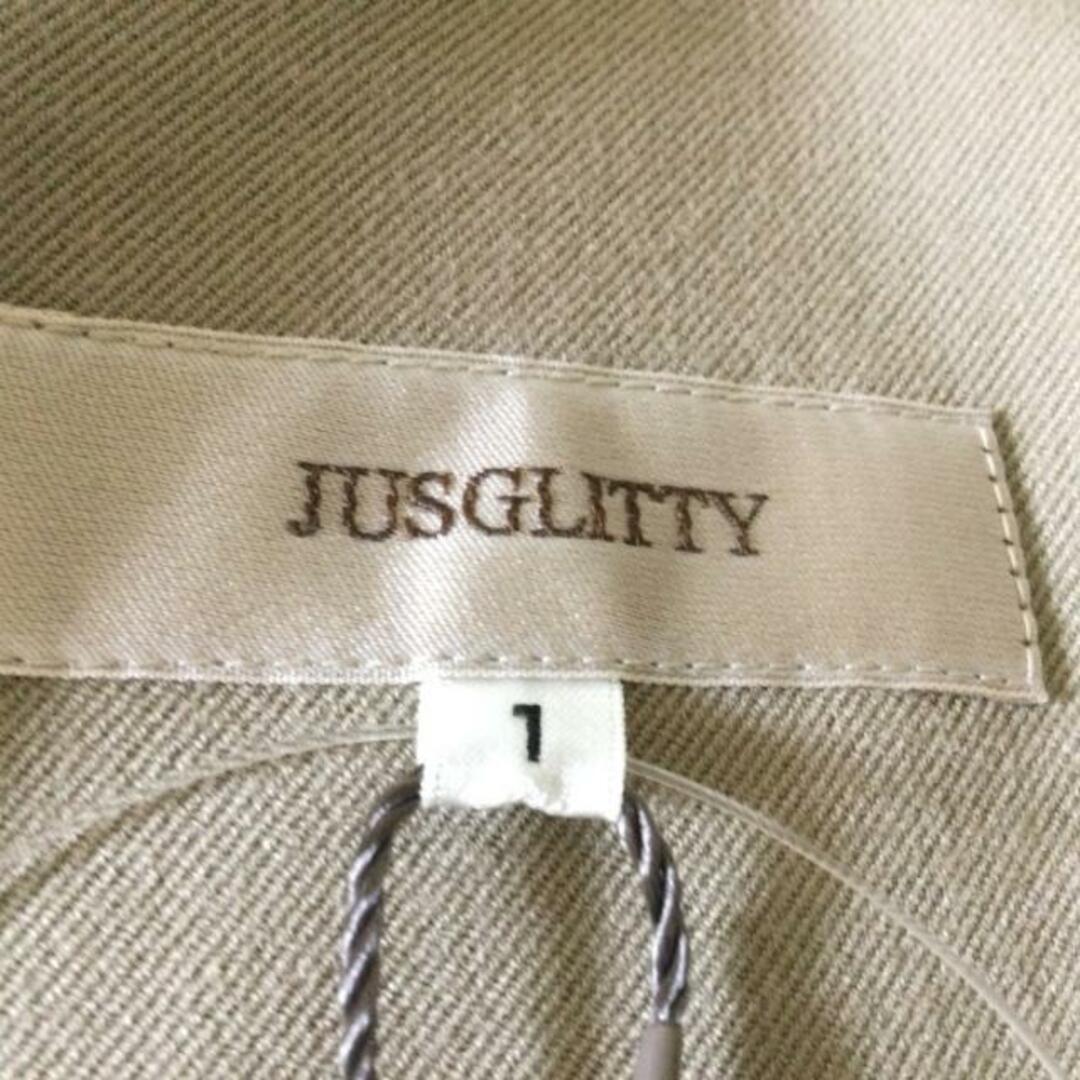 JUSGLITTY(ジャスグリッティー)のJUSGLITTY(ジャスグリッティー) ワンピース サイズ1 S レディース新品同様  - ベージュ ノースリーブ/ロング レディースのワンピース(その他)の商品写真