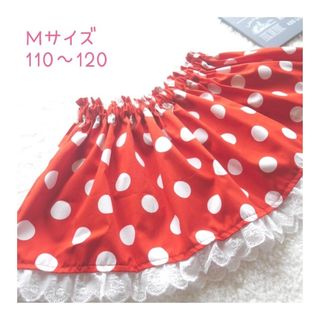 M130～140*ミニースカート*赤ドット*ハンドメイド*コスチューム*ミッキー(スカート)