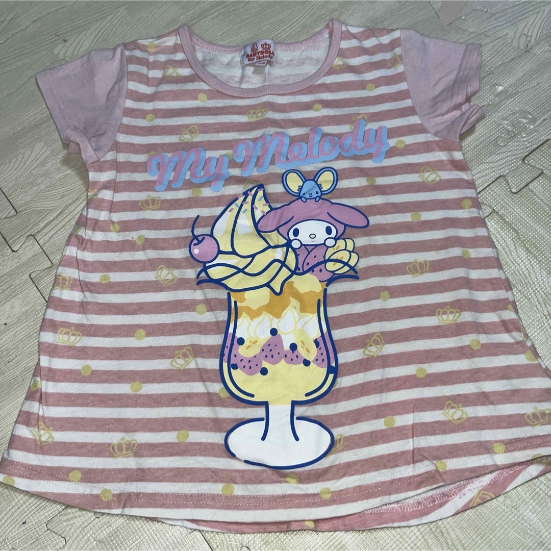 BABYDOLL(ベビードール)のマイメロ　Ｔシャツ キッズ/ベビー/マタニティのキッズ服女の子用(90cm~)(Tシャツ/カットソー)の商品写真