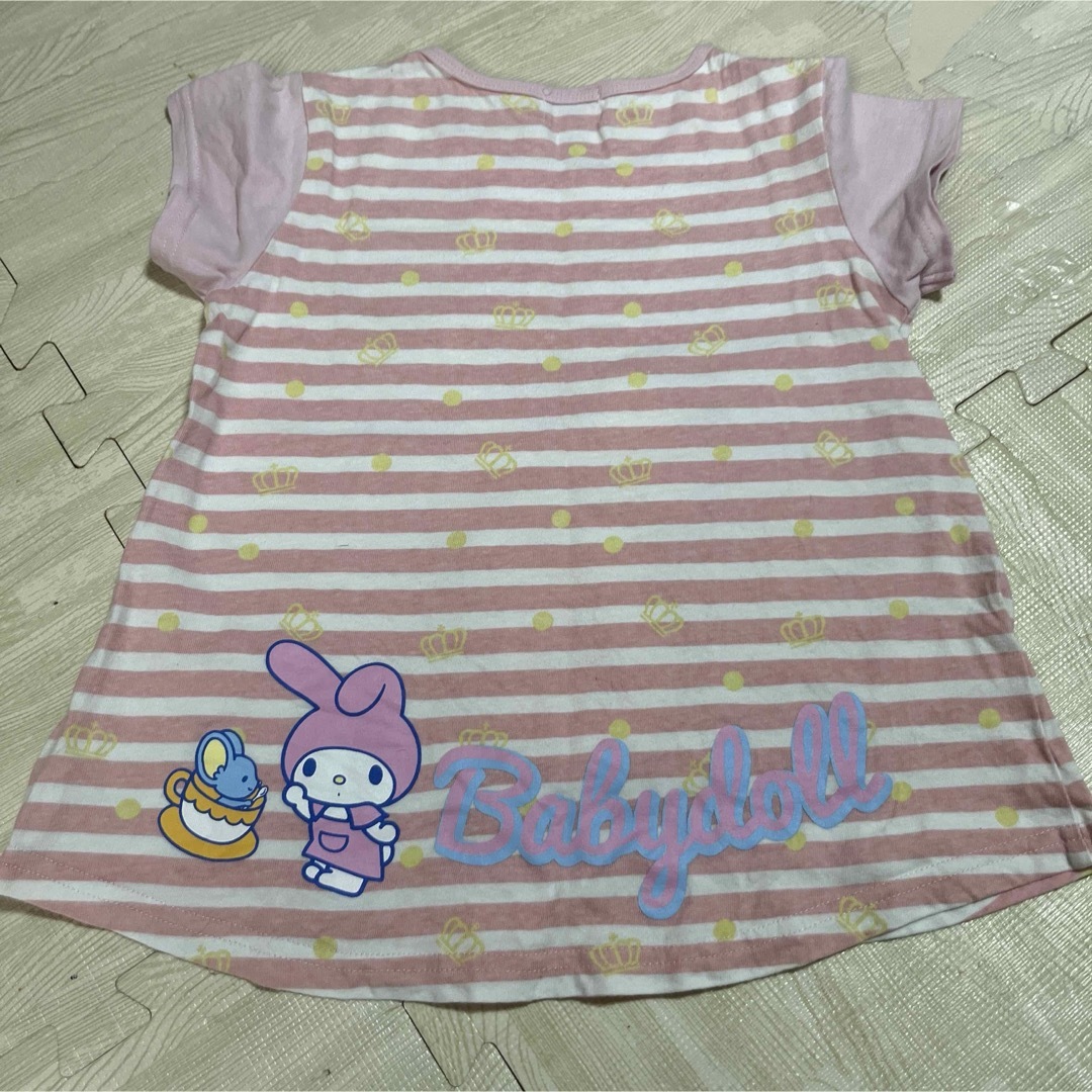 BABYDOLL(ベビードール)のマイメロ　Ｔシャツ キッズ/ベビー/マタニティのキッズ服女の子用(90cm~)(Tシャツ/カットソー)の商品写真