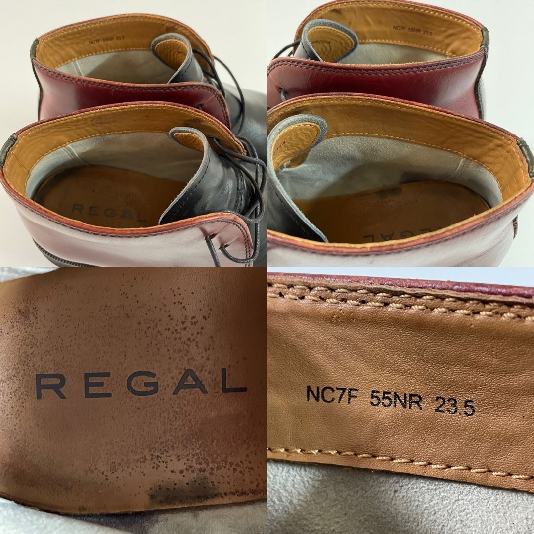 REGAL(リーガル)の【セール】REGAL リーガル 55NR チャッカブーツ 23.5 レースアップ メンズの靴/シューズ(ブーツ)の商品写真